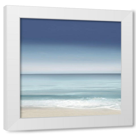 Shoreline II White Modern Wood Framed Art Print by Olsen, Maggie