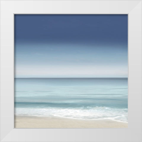 Shoreline II White Modern Wood Framed Art Print by Olsen, Maggie