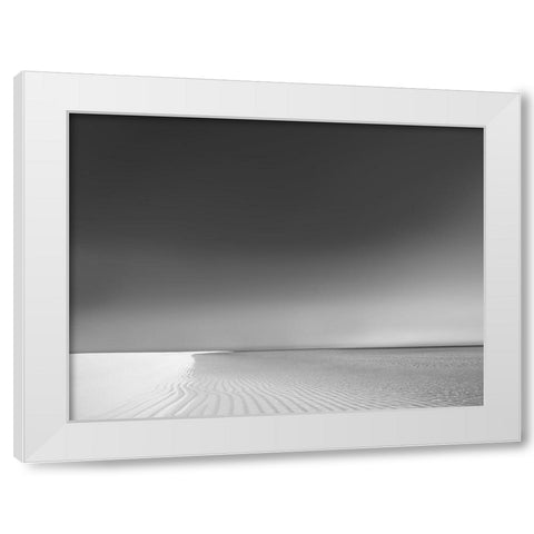 Waters Edge II White Modern Wood Framed Art Print by Olsen, Maggie