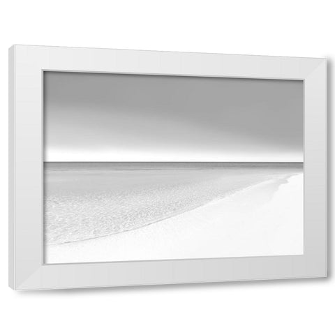 Waters Edge IV White Modern Wood Framed Art Print by Olsen, Maggie