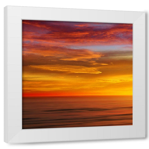 Sunlit Ocean I White Modern Wood Framed Art Print by Olsen, Maggie