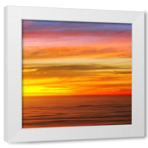 Sunlit Ocean III White Modern Wood Framed Art Print by Olsen, Maggie