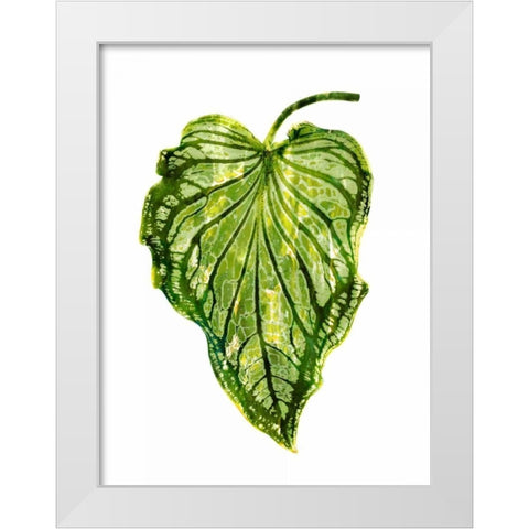 Palm III White Modern Wood Framed Art Print by Miller, Melonie