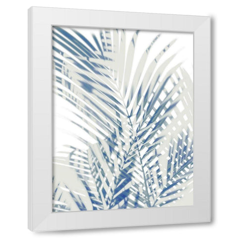 Palm Shadows  I White Modern Wood Framed Art Print by Miller, Melonie
