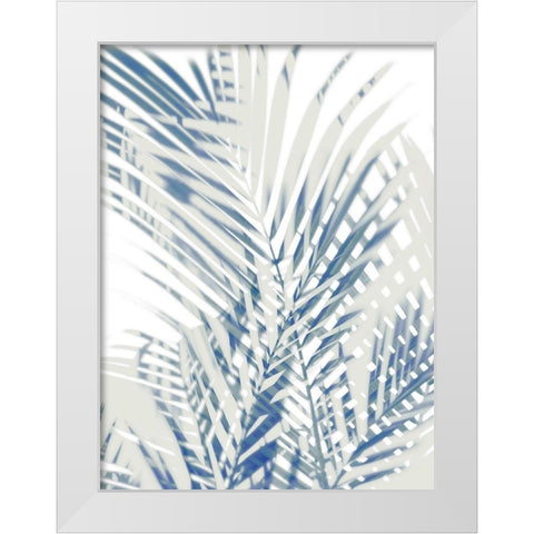 Palm Shadows  I White Modern Wood Framed Art Print by Miller, Melonie