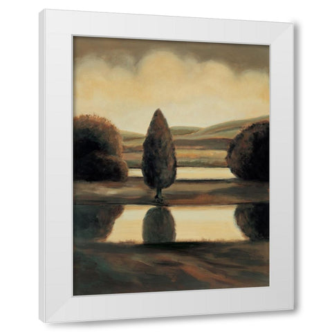 Daybreak I White Modern Wood Framed Art Print by Montero, Mario