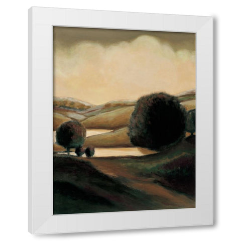 Daybreak II White Modern Wood Framed Art Print by Montero, Mario