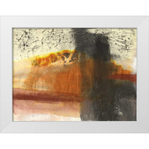 Turbulance White Modern Wood Framed Art Print by Oppenheimer, Michelle