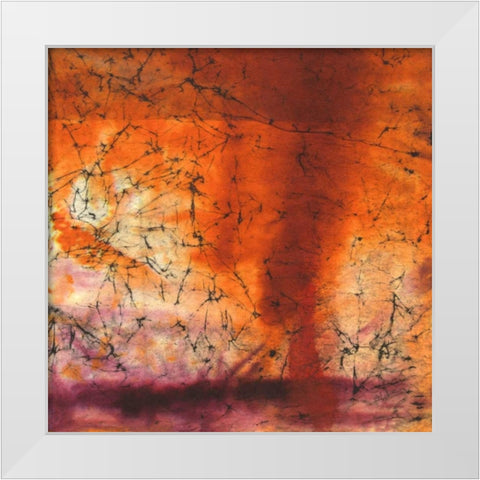 Copper Sky White Modern Wood Framed Art Print by Oppenheimer, Michelle