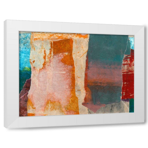 Montage I White Modern Wood Framed Art Print by Oppenheimer, Michelle