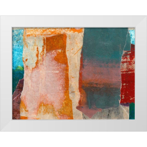 Montage I White Modern Wood Framed Art Print by Oppenheimer, Michelle