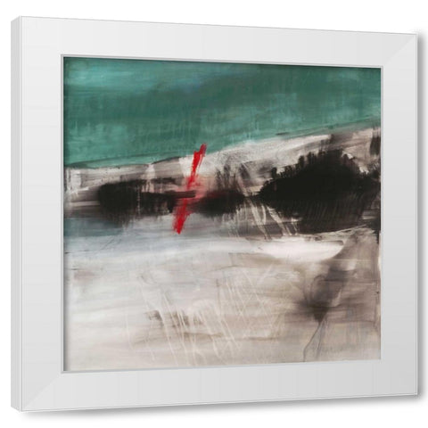 Rupture I White Modern Wood Framed Art Print by Oppenheimer, Michelle