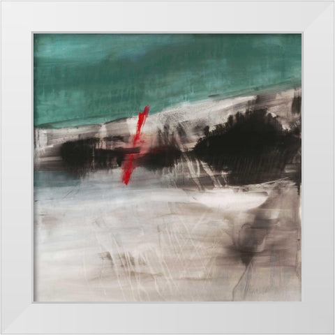 Rupture I White Modern Wood Framed Art Print by Oppenheimer, Michelle
