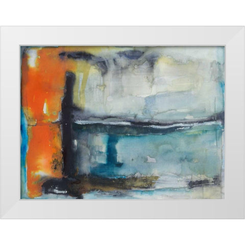 Surge White Modern Wood Framed Art Print by Oppenheimer, Michelle