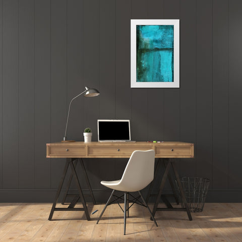 Essence White Modern Wood Framed Art Print by Oppenheimer, Michelle
