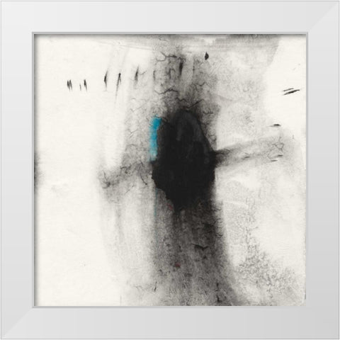 Shadows II White Modern Wood Framed Art Print by Oppenheimer, Michelle