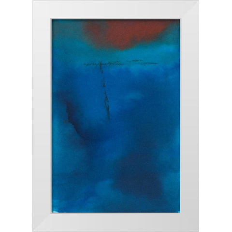 Billows White Modern Wood Framed Art Print by Oppenheimer, Michelle