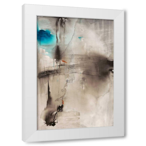 Breath White Modern Wood Framed Art Print by Oppenheimer, Michelle