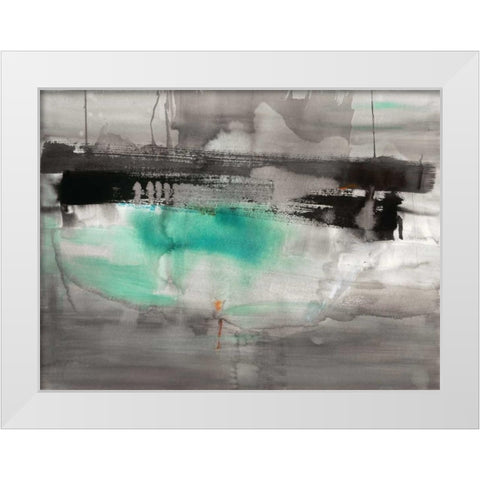 Detached II White Modern Wood Framed Art Print by Oppenheimer, Michelle