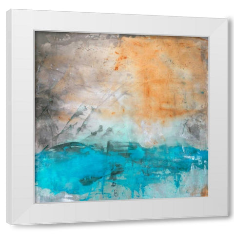 Cascade White Modern Wood Framed Art Print by Oppenheimer, Michelle