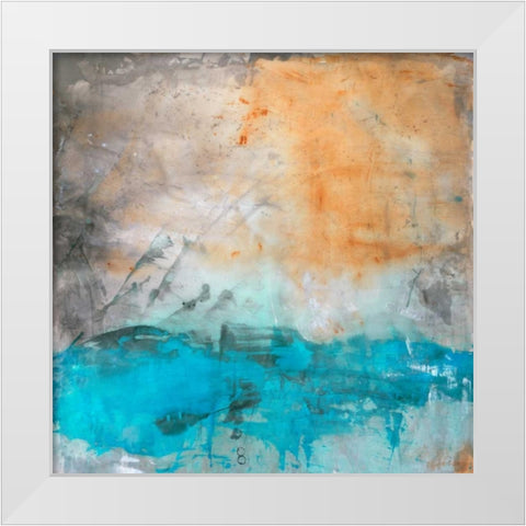 Cascade White Modern Wood Framed Art Print by Oppenheimer, Michelle