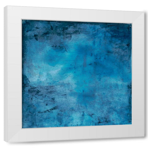Blue Lagoon White Modern Wood Framed Art Print by Oppenheimer, Michelle