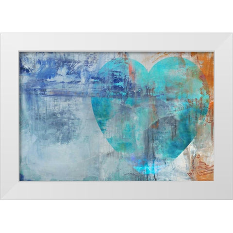 Heartfelt III White Modern Wood Framed Art Print by Oppenheimer, Michelle