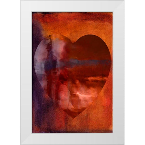 Heartfelt IV White Modern Wood Framed Art Print by Oppenheimer, Michelle