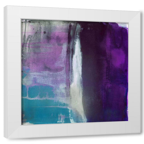 In Depth White Modern Wood Framed Art Print by Oppenheimer, Michelle