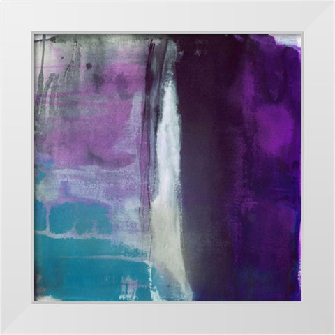 In Depth White Modern Wood Framed Art Print by Oppenheimer, Michelle