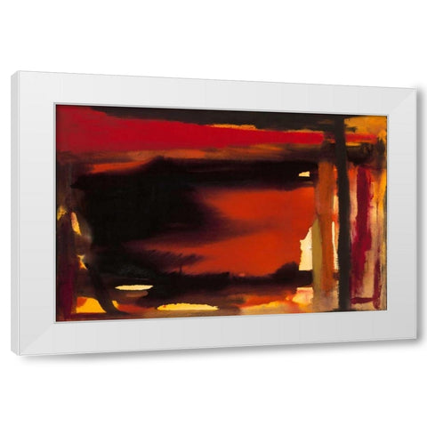 Restless White Modern Wood Framed Art Print by Oppenheimer, Michelle