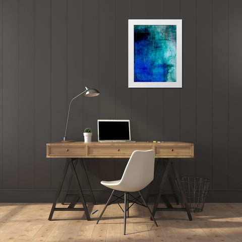 Deliberation White Modern Wood Framed Art Print by Oppenheimer, Michelle