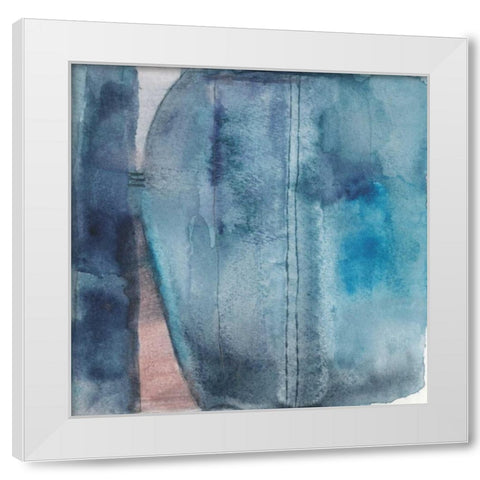 Linear White Modern Wood Framed Art Print by Oppenheimer, Michelle