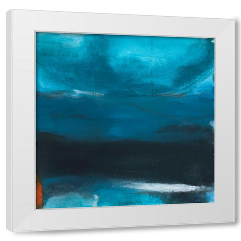 Knight White Modern Wood Framed Art Print by Oppenheimer, Michelle