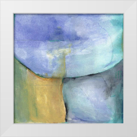 Trinity White Modern Wood Framed Art Print by Oppenheimer, Michelle