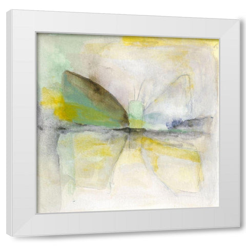 Butterfly I White Modern Wood Framed Art Print by Oppenheimer, Michelle