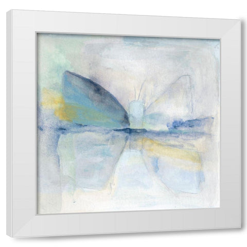 Buterfly VIII White Modern Wood Framed Art Print by Oppenheimer, Michelle