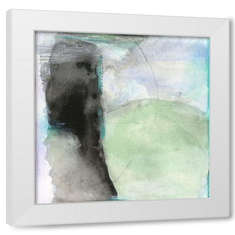Converge White Modern Wood Framed Art Print by Oppenheimer, Michelle
