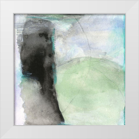 Converge White Modern Wood Framed Art Print by Oppenheimer, Michelle