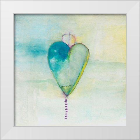 Colorful Expression III White Modern Wood Framed Art Print by Oppenheimer, Michelle