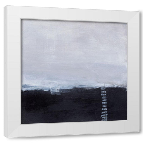 Staircase I White Modern Wood Framed Art Print by Oppenheimer, Michelle