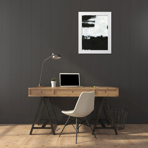 Abstracta White Modern Wood Framed Art Print by Oppenheimer, Michelle