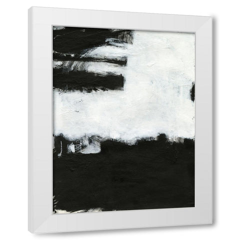 Abstracta White Modern Wood Framed Art Print by Oppenheimer, Michelle