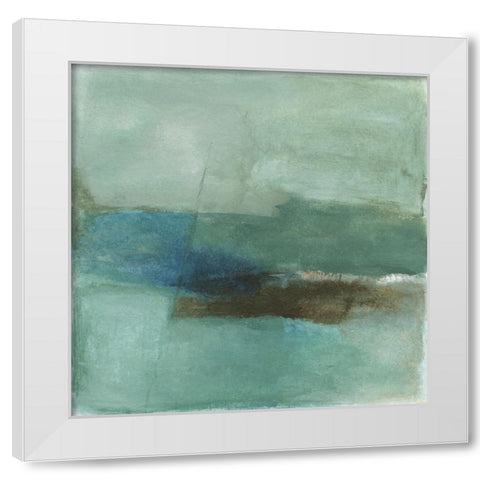 Absence White Modern Wood Framed Art Print by Oppenheimer, Michelle