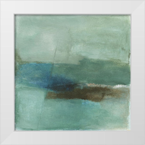 Absence White Modern Wood Framed Art Print by Oppenheimer, Michelle
