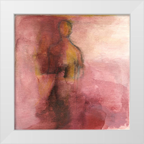 Alone II White Modern Wood Framed Art Print by Oppenheimer, Michelle