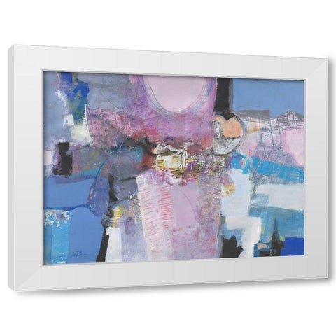 Simpatia White Modern Wood Framed Art Print by Piovan, Maurizio