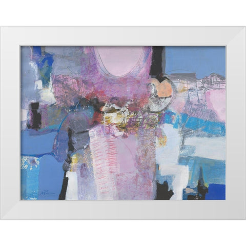 Simpatia White Modern Wood Framed Art Print by Piovan, Maurizio