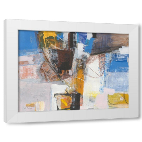 Vacanze White Modern Wood Framed Art Print by Piovan, Maurizio