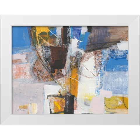 Vacanze White Modern Wood Framed Art Print by Piovan, Maurizio